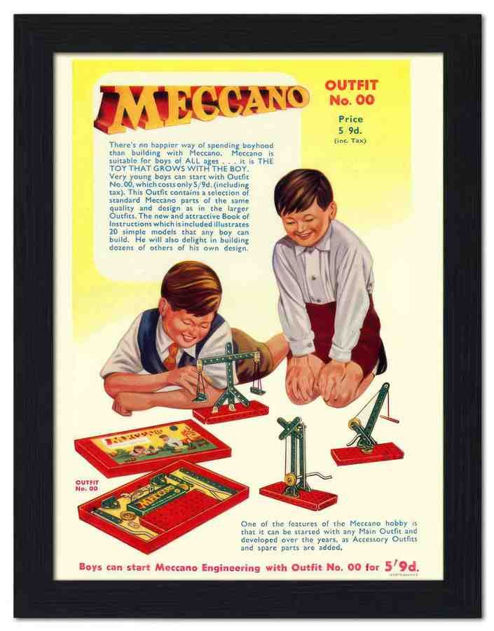 1967 meccano toys 2 Vintage Advert A4 Photo Print