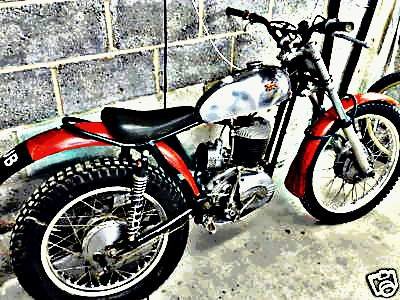 1967 sprite motorbike A4 Photo Print