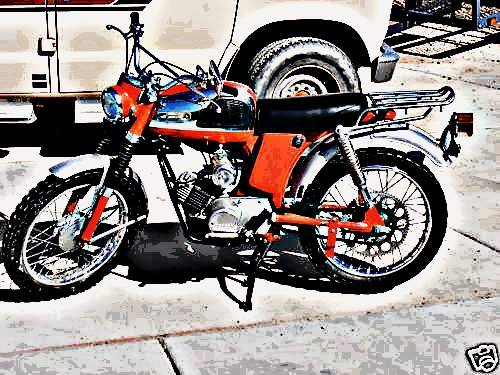 1967 yl2c motorbike A4 Photo Print