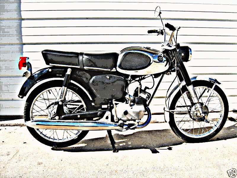 1968 Bridgestone 50Cc motorbike A4 Photo Print