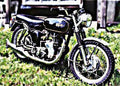 1968 Velocette motorbike A4 Photo Print