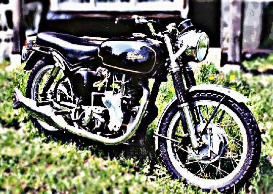 1968 Velocette motorbike A4 Photo Print