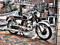 1968 cb77 motorbike A4 Photo Print