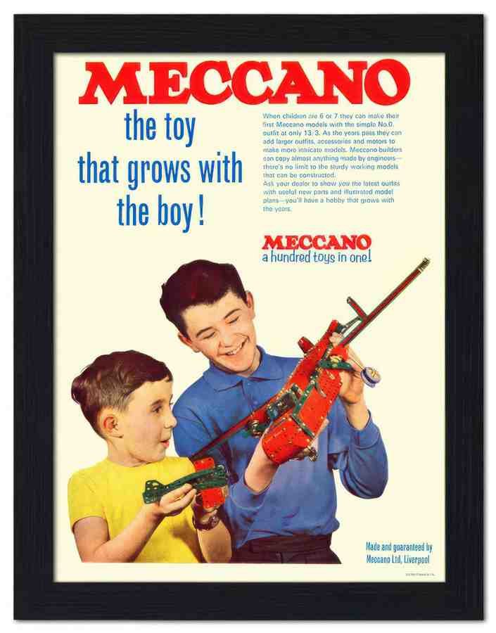 1968 meccano toys 2 Vintage Advert A4 Photo Print