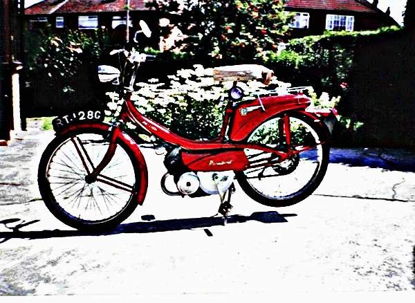 1968 raleigh runabout motorbike A4 Photo Print