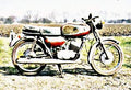 1968 t200 motorbike A4 Photo Print