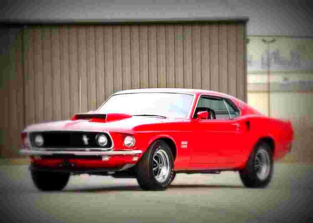 1969 Ford Mustang Boss 429 Fastback A4 Photo Print