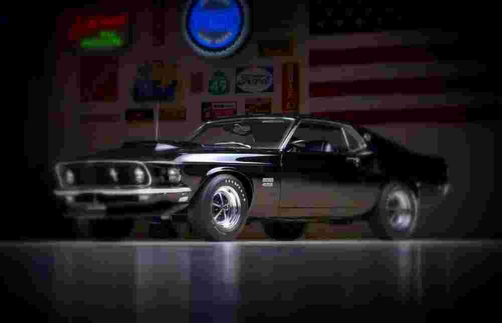 1969 Ford Mustang Boss 429 A4 Photo Print