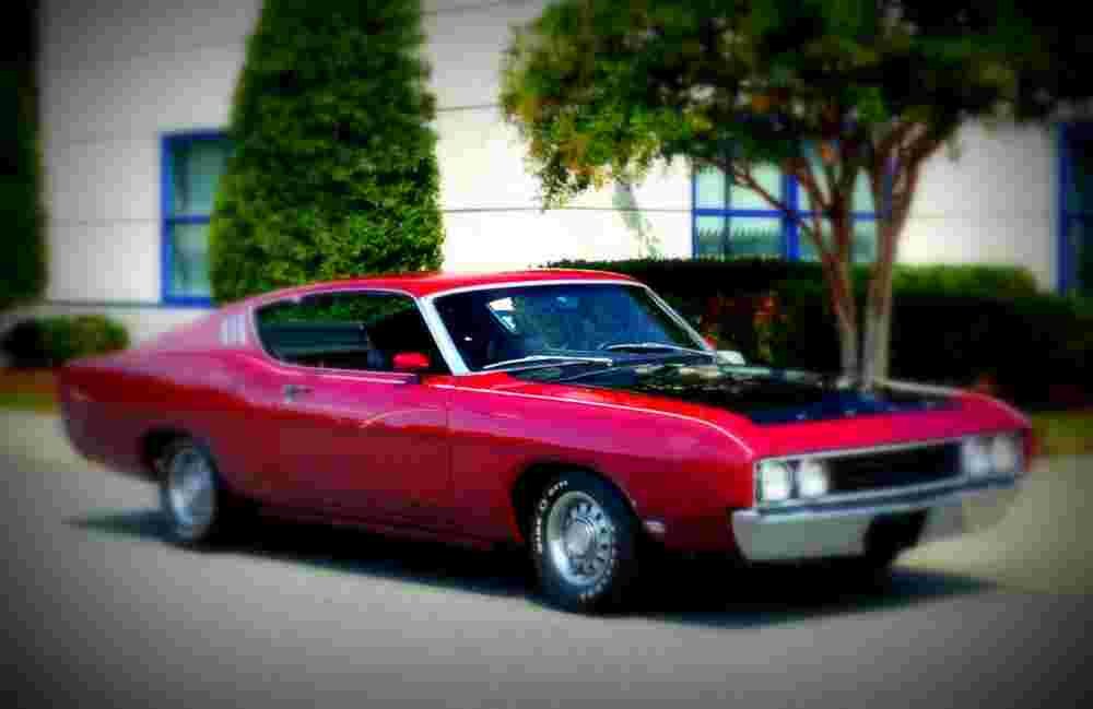 1969 Ford Torino Talladega A4 Photo Print