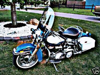 1969 Harley Davidson Shovelhead motorbike A4 Photo Print