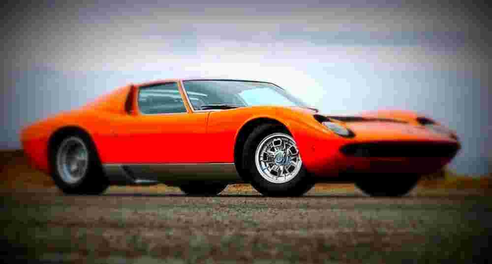 1969 Lamborghini Miura P400 S A4 Photo Print