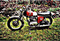 1969 bsa a65 motorbike A4 Photo Print