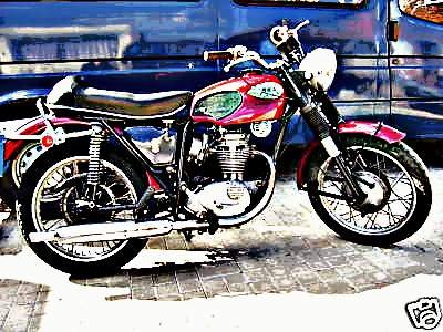 1969 bsa starfire motorbike A4 Photo Print