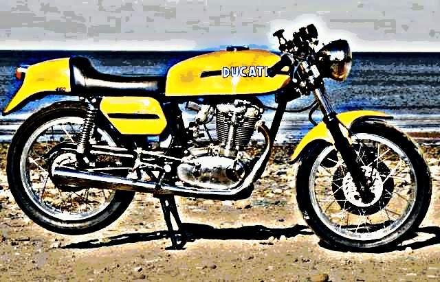 1969 ducati 450 desmo motorbike A4 Photo Print