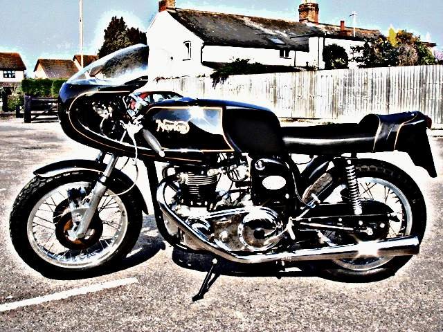 1969 norton dunstall motorbike A4 Photo Print