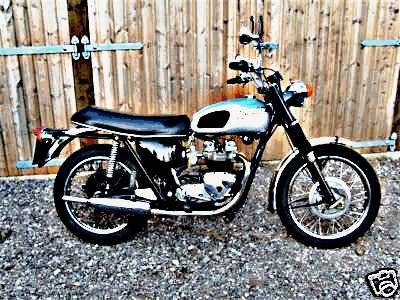 1969 triumph tiger motorbike A4 Photo Print