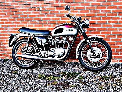 1969 triumph trophy motorbike A4 Photo Print