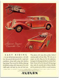 197 auburn art deco car advert 2 Vintage Advert A4 Photo Print