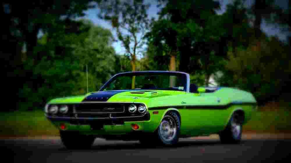 1970 Dodge Challenger RT Hemi Convertible A4 Photo Print