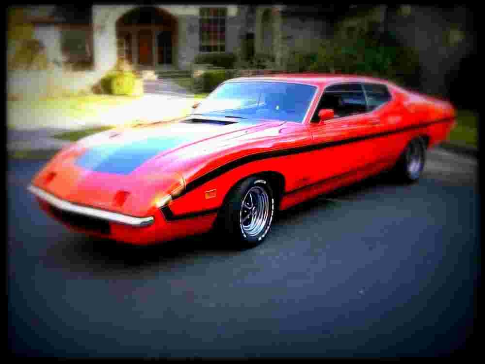 1970 ford torino king cobra A4 Photo Print
