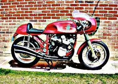 1970 mv motorbike A4 Photo Print