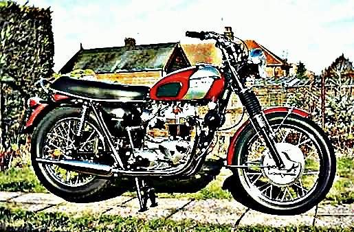 1970 t120r motorbike A4 Photo Print
