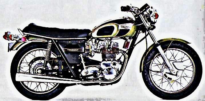1970 t150 motorbike A4 Photo Print
