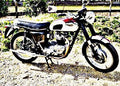 1970 tr6 motorbike A4 Photo Print