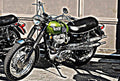 1970 tr6c motorbike A4 Photo Print