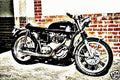 1970 triton motorbike A4 Photo Print