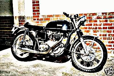 1970 triton motorbike A4 Photo Print