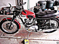 1970 triumph daytona motorbike A4 Photo Print