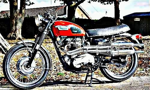 1970 triumph trophy special motorbike A4 Photo Print