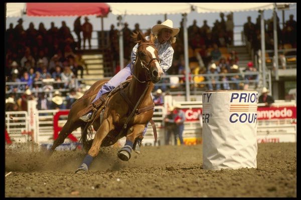 197072 Rodeo (barrel Race) A4 Photo Print
