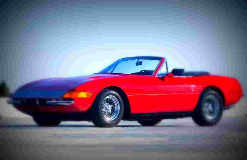 1971 Ferrari 365 GTB4 Daytona Spider Scaglietti A4 Photo Print