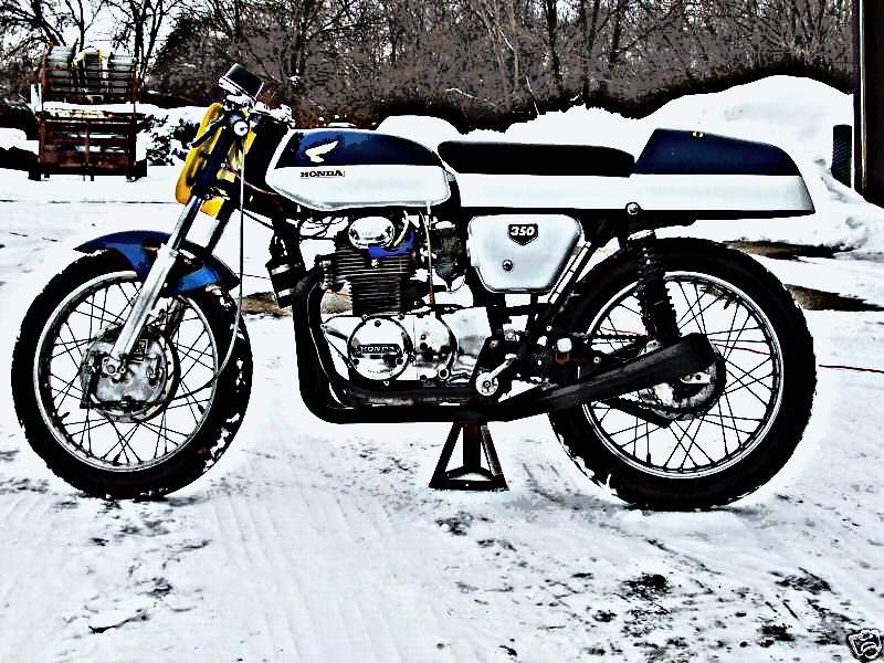 1971 Honda Cl350 motorbike A4 Photo Print