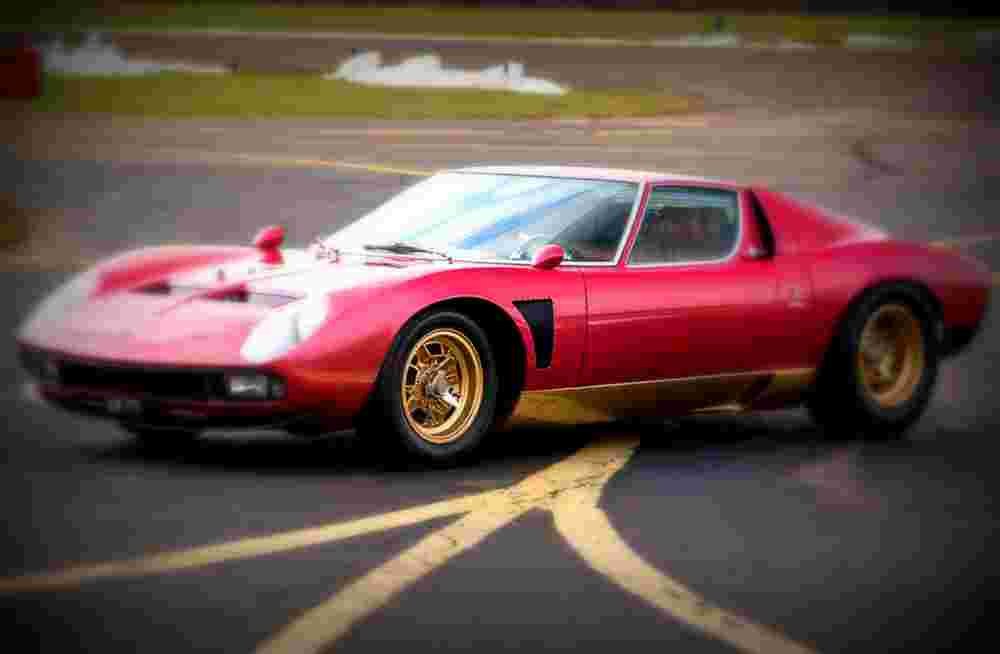 1971 Lamborghini Miura SVJ A4 Photo Print