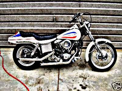 1971 Super Glide motorbike A4 Photo Print