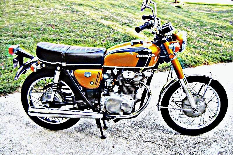 1971 cb350 motorbike A4 Photo Print