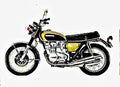 1971 cb500 motorbike A4 Photo Print