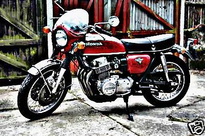 1971 cb750 motorbike A4 Photo Print