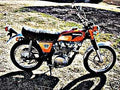 1971 cl450 motorbike A4 Photo Print
