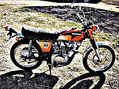1971 cl450 motorbike A4 Photo Print