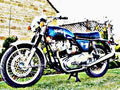 1971 commando motorbike A4 Photo Print