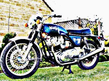 1971 commando motorbike A4 Photo Print