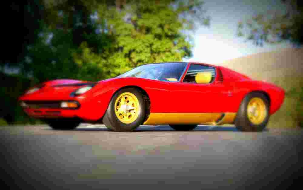 1971 lamborghini miura p400 sv A4 Photo Print