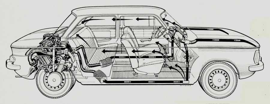 1971 nsu 1200c cutaway A4 Photo Print