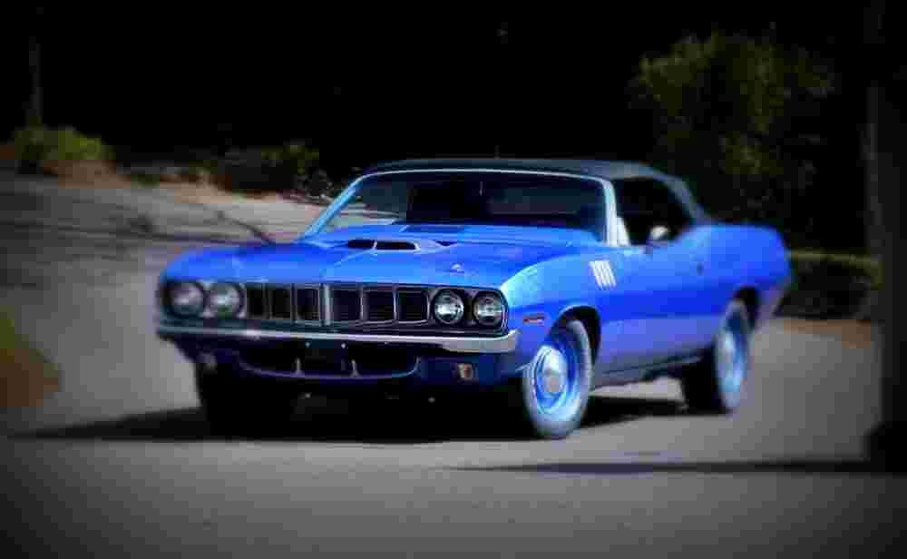 1971 plymouth hemi cuda convertible A4 Photo Print