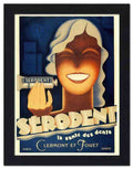 1971 serodent toothpaste art deco 2 Vintage Advert A4 Photo Print