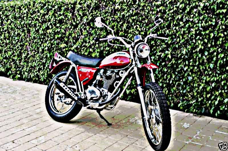 1971 sl100 motorbike A4 Photo Print